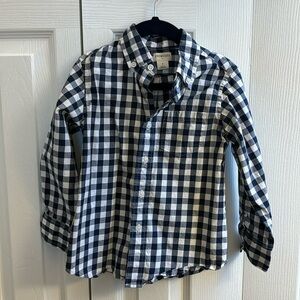 Boys check button down shirt